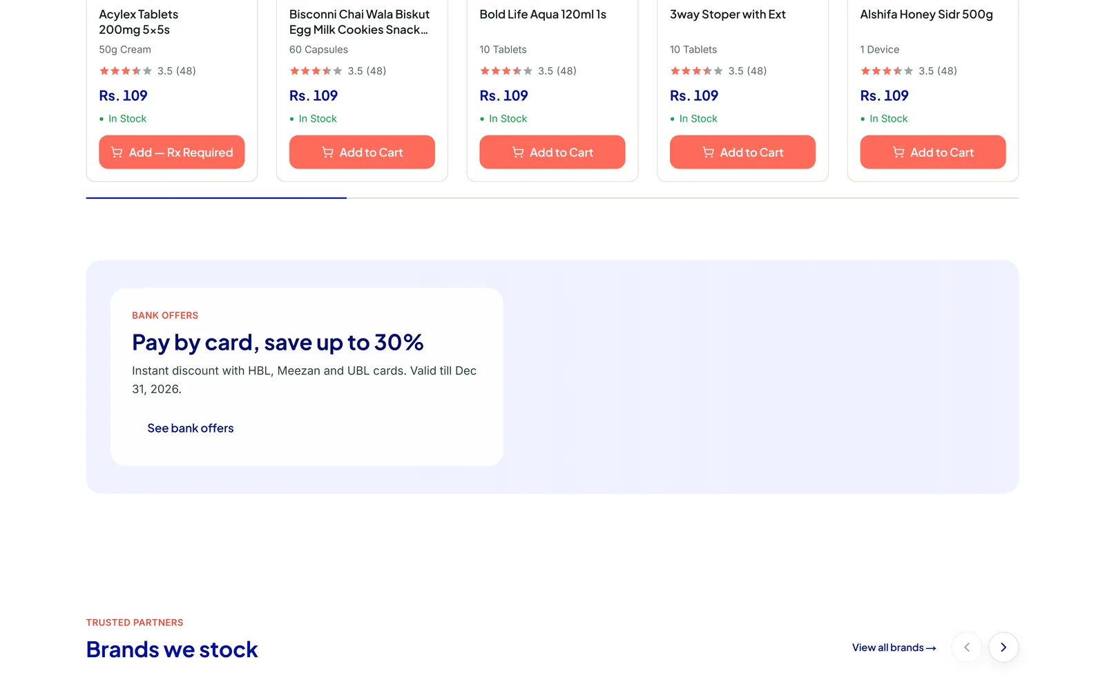 Hope Pharmacy — additional section 2 of the live site